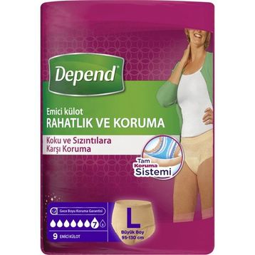 Depend Büyük Boy 9x4 Kadın Emici Külot
