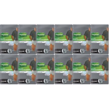 Depend Erkek Emici Külot L 8x12 96 Adet Yetişkin Hasta Bezi
