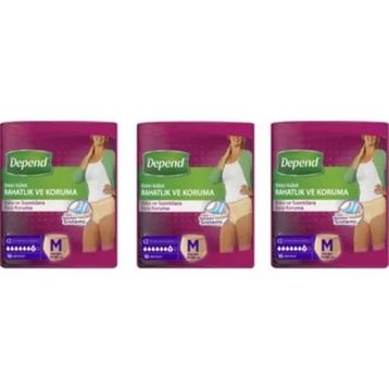 Depend Kadın Medium Orta Boy 3x10 Adet Emici Külot