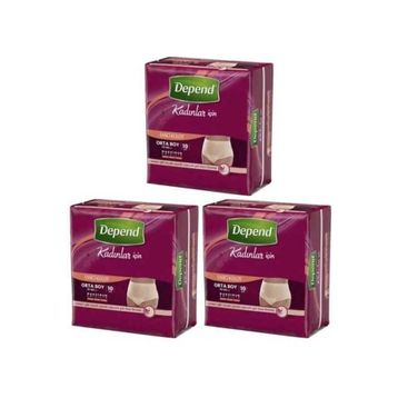 Depend M 30 Adet 10'lu x 3 Emici Külot Bayan