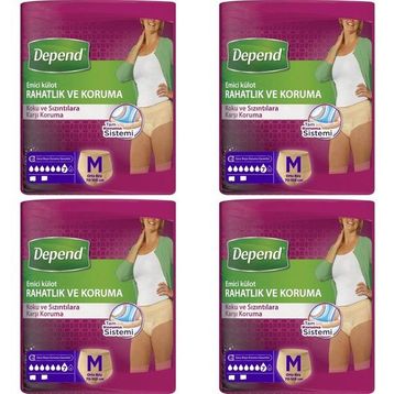 Depend Medium Boy Kadın 4x10 Adet Emici Külot