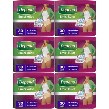 Depend Medium Kadın 3x6 Adet Emici Külot Hasta Bezi