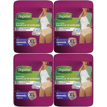 Depend Xl Extra Büyük 4x36 Adet Emici Külot