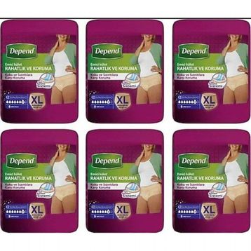 Depend Xlarge 10x6 60 Adet Kadın Emici Külot