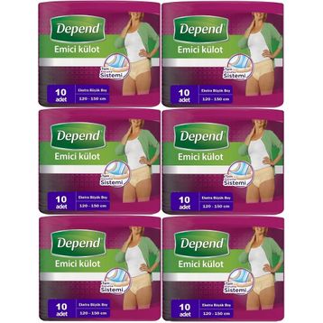 Depend Xlarge 10x6 60 Adet Kadın Emici Külot