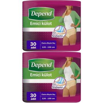 Depend Xlarge 30'lu Paket 2'li Kadın Emici Külot