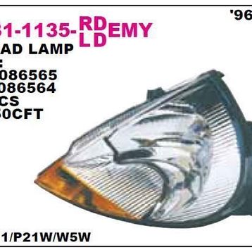 Depo 4311135LLDEMY Sarı Sinyalli Sol Far