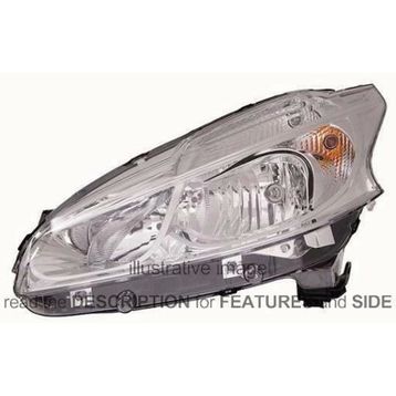 Depo 9802221280 Peugeot 208 2012 Sağ Far