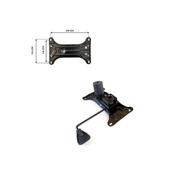 Depolife 15 X 25 CM Siyah Tek Kol Metal Şase Tilt Mekanizma Ofis Çalışma Koltuğu Yedek Parça