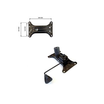 Depolife 15 X 25 CM Siyah Tek Kol Metal Şase Tilt Mekanizma Ofis Çalışma Koltuğu Yedek Parça