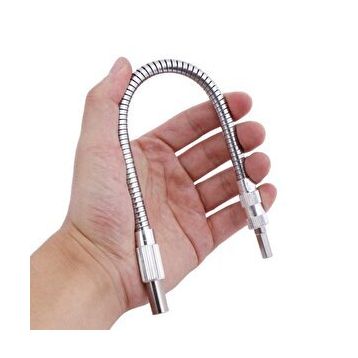 Depolife Altıgen 1/4 Hex Bits Şaftlı - 20 cm Köşe Delme Vidalama Adaptörü Metal Kör Nokta Vidalama Uzatma Hortumu