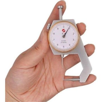 Depolife Kalınlık Ölçer Mikrometre Kumpas 0,1mm Hassas Kompratör Metal Profil Ölçme Saat Laboratuvar Ekipmanı