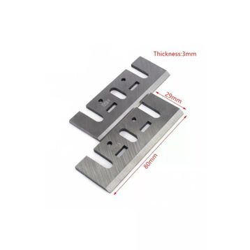 Depolife Planya Rende Makinası İçin Bıçak 2'li Set Elektrikli Rende Makine Kesici Takım Bıçağı