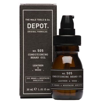 Depot No. 505 30 ml Conditioning Beard Oil Leather &amp; Wood Sakal Bakım Yağ