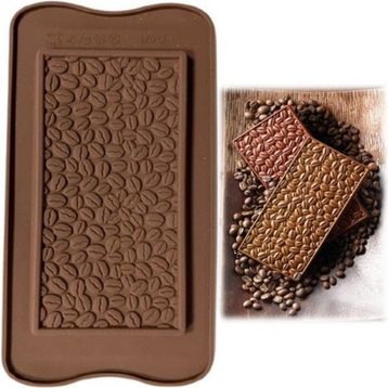 Depposite Silikon Kahve Çekirdeği Bar 21 x 10.5 cm Çikolata Kalıbı