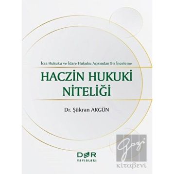 Der Yayınları Haczin Hukuki Niteliği