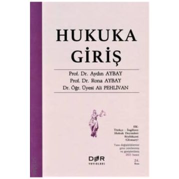 Der Yayınları - Hukuka Giriş
