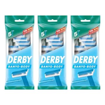 Derby 3x5 Adet Banyo Poşet Tıraş Bıçağı