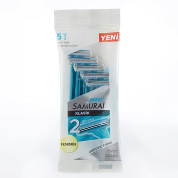 Derby Samurai Klasik 2 Poşet 5'li Tıraş Bıçağı