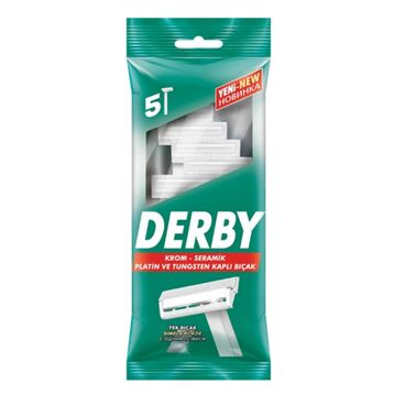 Derby Tek Bıçaklı 5'li Tıraş Bıçağı