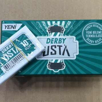 Derby Usta Çift Taraflı 10x10'lu Paket 100 Adet Yaprak Jilet