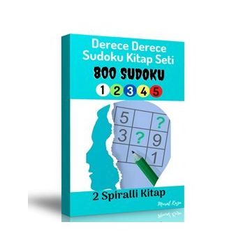 Dereceli Sudoku Kitap Seti 2 Spiralli Kitap