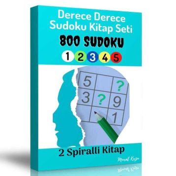 Dereceli Sudoku Kitap Seti 2 Spiralli Kitap