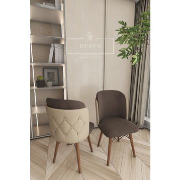 Deren Home Novella Serisi 6 Adet Mutfak ve Salon Sandalyesi