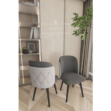 Deren Home Novella Serisi 6 Adet Mutfak ve Salon Sandalyesi