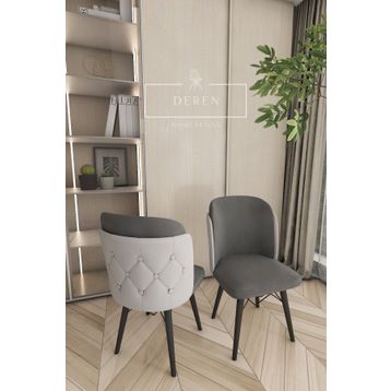 Deren Home Novella Serisi 6 Adet Mutfak ve Salon Sandalyesi