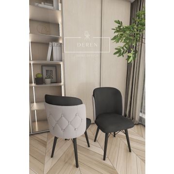 Deren Home Novella Serisi 6 Adet Mutfak ve Salon Sandalyesi