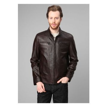 Dericlub E-1084 Hakiki Deri Camel Antik Erkek Mont