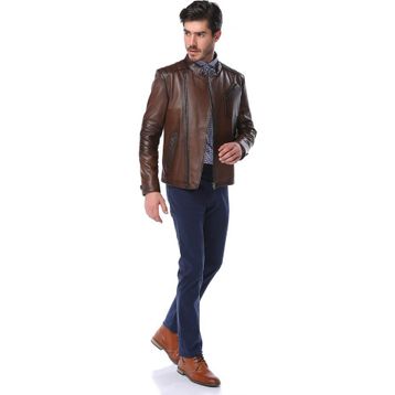 Dericlub E-1087 Camel Erkek Deri Mont