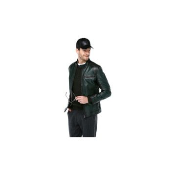 Dericlub E-178 Siyah Deri Erkek Mont