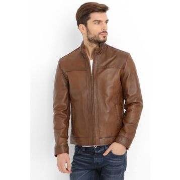 Dericlub E-916 Camel Antik Deri Erkek Mont