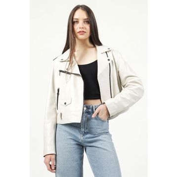 Dericlub VGN2 Gerçek Deri Oversize Kadın Mont