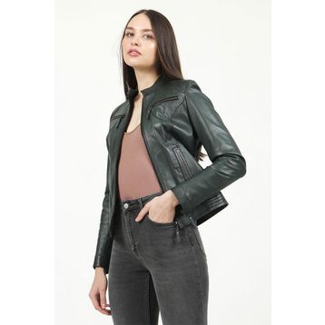 Dericlub YB2143 Gerçek Deri Kadın Mont