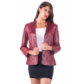 Dericlub YB358 Bordo Kadın Ceket