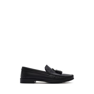 Derimod 26SFD754218 Erkek Siyah Püsküllü Deri Loafer