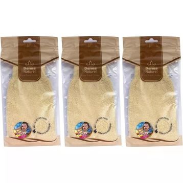 Derma 3xMS-01 Hassas Ciltlere Özel Naturel Bebek Banyo Eldiveni