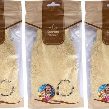 Derma 3xMS-01 Hassas Ciltlere Özel Naturel Bebek Banyo Eldiveni