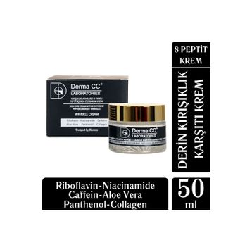 Derma CC Laboratories 50 ml 8 Farklı Peptit İçeren Kırışıklıklara Karşı Cilt Bakım Kremi