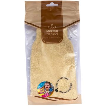 Derma Hassas Ciltlere Özel Naturel Bebek Banyo Eldiveni