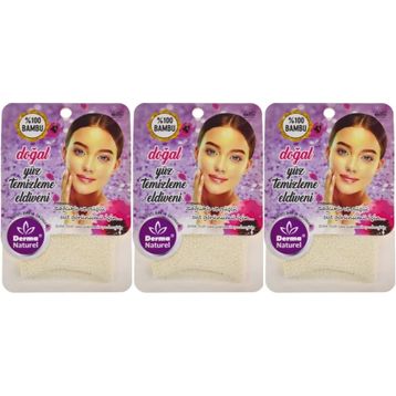 Derma Naturel 3xMS-32 Yüz Temizleme Eldiveni