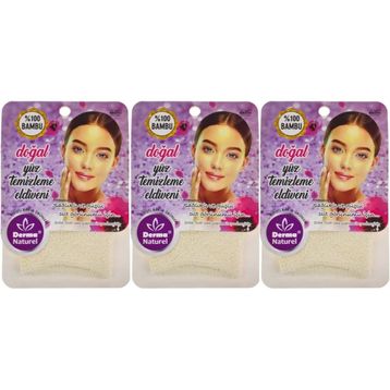 Derma Naturel 3xMS-32 Yüz Temizleme Eldiveni
