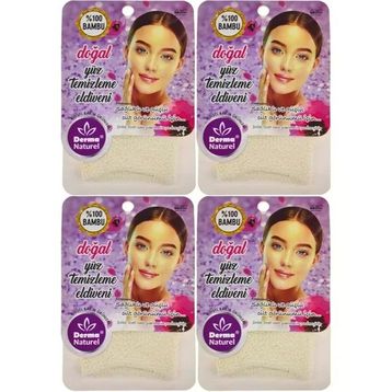 Derma Naturel 4xMS-32 Yüz Temizleme Eldiveni