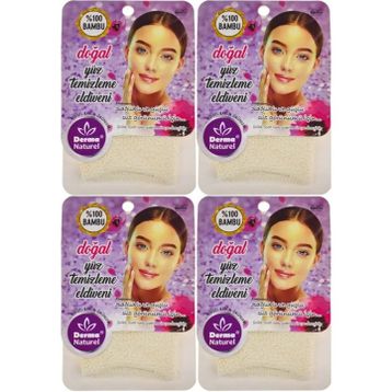 Derma Naturel 4xMS-32 Yüz Temizleme Eldiveni