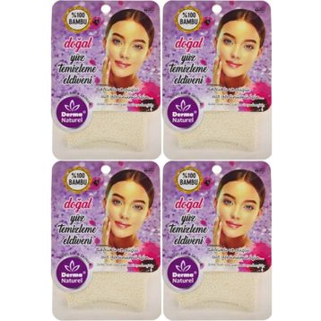 Derma Naturel 4xMS-32 Yüz Temizleme Eldiveni