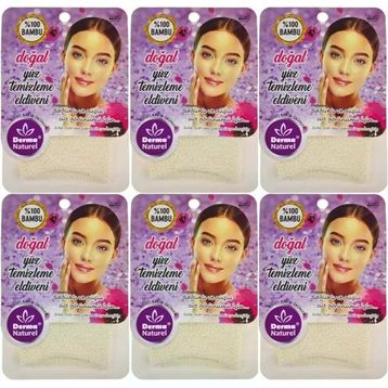 Derma Naturel 6xMS-32 Yüz Temizleme Eldiveni