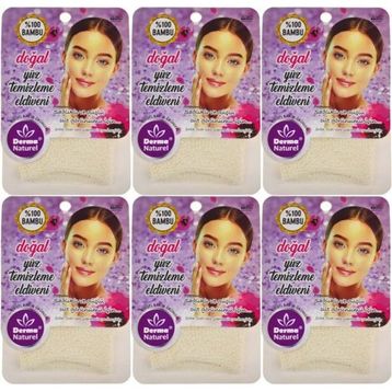 Derma Naturel 6xMS-32 Yüz Temizleme Eldiveni